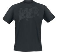 Slayer Black On Black Logo T-Shirt schwarz in XL