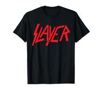 Slayer - Classic Red Logo On Grey T-Shirt