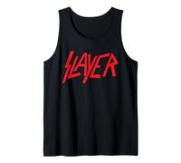 Slayer - Classic Red Logo On Prink Tank Top