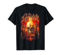 Slayer Flaming Skull Graveyard T-Shirt