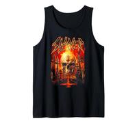 Slayer Flaming Skull Graveyard Tank Top