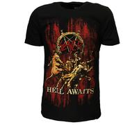 Slayer Hell Awaits T-Shirt - offizielles Merchandise M Schwarz