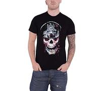 Slayer Herren Skull Hat Regular Fit Rundkragen Kurzarm T-Shirt, Schwarz, Größe L
