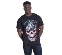 Slayer Herren Skull Hat Regular Fit Rundkragen Kurzarm T-Shirt, Schwarz, X-Large