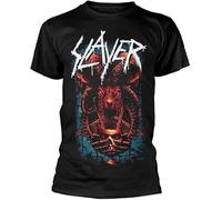 Slayer Herren T-Shirt Schwarz Schwarz Gr. L, Schwarz