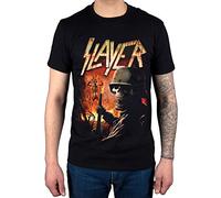 Slayer Herren T-Shirt Torch Crew Neck Kurzarm Gr. XXL, Schwarz