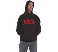 Slayer Kapuzenpullover Scratchy Band Logo Nue offiziell Unisex Schwarz Pullover XL