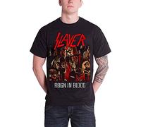 Slayer Men Reign in Blood Kurzarm-T-Shirt, Schwarz, XL