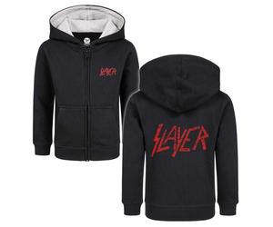 Slayer Metal-Kids - Logo Kinder-Kapuzenjacke schwarz in 116