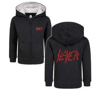 Slayer Metal-Kids - Logo Kinder-Kapuzenjacke schwarz in 140