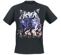 Slayer Neon Art Männer T-Shirt schwarz L 100% Baumwolle Band-Merch, Bands, Nachhaltigkeit