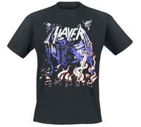 Slayer Neon Art T-Shirt schwarz in 3XL