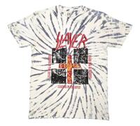 Slayer Quad Seasons Band Logo Dye Wash T Shirt XL