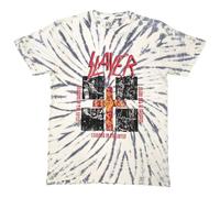 Slayer Quad Seasons Band Logo Dye Wash T Shirt XL