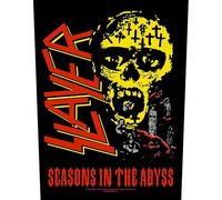 Slayer Rückenaufnäher Seasons In The Abyss Band Logo Nue offiziell Schwarz 36cm One Size