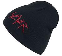 Slayer Scratched Logo Unisex Mütze schwarz 100% Polyacryl Band-Merch, Bands, Festival, Geschenke