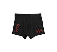 Slayer - Scratchy Logo - Boxershorts - Schwarz - S - 95% Baumwolle, 5% Elastan Schwarz S