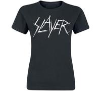 Slayer Scratchy Logo Frauen T-Shirt schwarz M 100% Baumwolle Band-Merch, Bands, Nachhaltigkeit