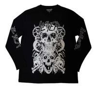 Slayer Skulls Band Logo Long Sleeve T Shirt S