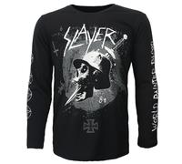 Slayer Soldier Skull Dagger Langarm-T-Shirt L Schwarz