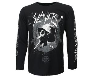 Slayer Soldier Skull Dagger Langarm-T-Shirt M Schwarz