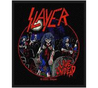 Slayer Standard Patch Live Undead Nue offiziell Schwarz 100 mm x 100 mm