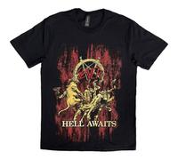 Rock Off Slayer Unisex T-Shirt Hell Awaits Black (size S)