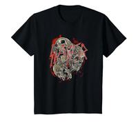 Slayer Tripple Skull T-Shirt, Kinder, Schwarz, 116