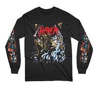 Slayer Unisex Long Sleeved Tee: Airbrush Demon (Arm Prints) - Small - Black