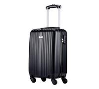 Edco Eindhoven B.V. Slazenger Handgepäck Trolley 53x33x20 cm - Kabinenkoffer mit Zahlenschloss - 4 Rollen 360° - Leichter Reisekoffer - Cabin Size Schwarz