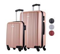 Slazenger Kofferset 2 Teilig/ 3 Teilig - Trolley Handgepack und Reisekoffer Groß - ABS Hartschalenkoffer Set - Koffer Set mit 360° Rollen und Kombinationsschloss - Rollkoffer