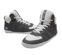 sleeco - Moderne Hausschuhe im Jordan Sneaker-Look Herren und Damen - Stylisch Indoor Schuhe für Zuhause - Warme lustige Pantoffeln Hüttenschuhe für Erwachsene geschlossen Größe 39 grau