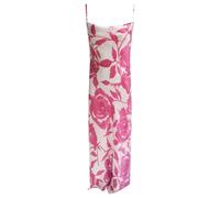 Sleep No More - Floral Pattern Silk Slip Dress - Größe L - pink