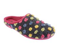 Sleepers Damen amy spotted mule pantoffeln stricken fuchsia multi 6 uk