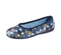 Sleepers - Damen Hausschuhe Samira, Ballerina (38 EU) (Blau)