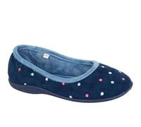 Sleepers Damen Isla Punkte Ballerina Hausschuhe (5 UK/38 EU) (Blau/Türkis)
