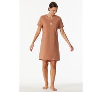 Sleepshirt kurzarm Schneeflocke rost - Casual Essentials 38