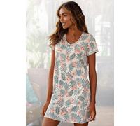 LASCANA Damen Sleepshirt sand-grün Gr.32/34