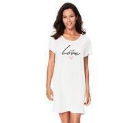 Sleepshirt S.OLIVER Gr. 40/42, N-Gr, schwarz (schwarz gemustert) Damen Kleider (12428648-40) schwarz gemustert