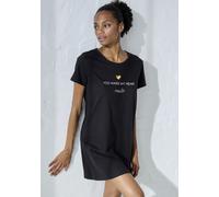 Sleepshirt VIVANCE DREAMS Gr. 32/34, N-Gr, schwarz Damen Kleider (93625165-32) schwarz