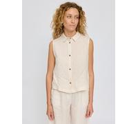 Sleeveless Linen Shirt moon S Damen