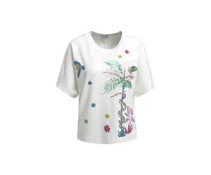 sleeveless roundneck sweatshirt + AW Weiß M