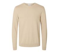 Selected Homme Pullover SLHBERG Crew Neck NOOS Herren 100% Baumwolle meliert Oatmeal M