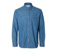 Selected Regcarlo Denim Langarmhemd (Herstellerartikelnummer: 16097482-MediumBlueDenim-XL)