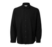 SELECTED HOMME Regular Fit Freizeithemd aus reiner Baumwolle Modell 'NOAH' in Black, Größe M