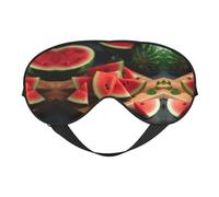 Slices of Watermelon Augenmaske, doppelseitig, weich, Verdunkelung, Entspannung, Nulldruck, Nachtschlafmaske