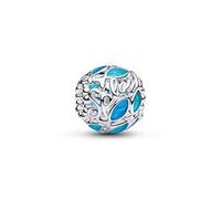 Slide-Charm Fisch mit Emaille aus 925er Silber, Moments