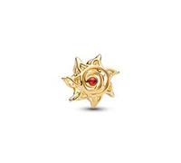 Slide-Charm Sonne Moments, IP Gold, Schmuckkristall