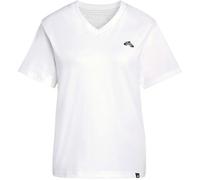 adidas Women's Summer Slide Graphic Vneck T-Shirt, White, M