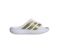 Badesandale ADIDAS SPORTSWEAR "PURECHILL SLIDES", Herren, Gr. 48,5, cloud weiß, gold metallic, gold metallic, Synthetik, Schuhe, Badelatschen (40564466-48,5) cloud weiß, gold metallic, gold metallic